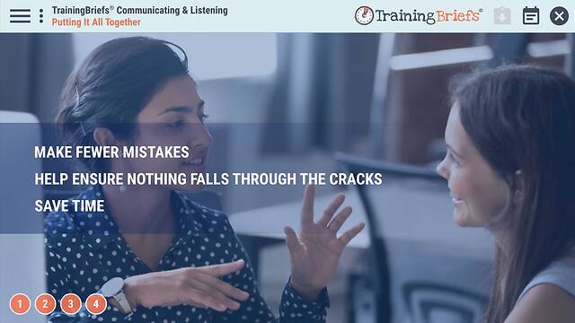 TrainingBriefs® Communicating & Listening