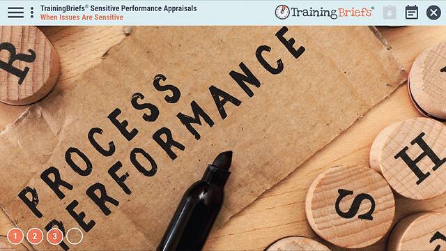 TrainingBriefs® Sensitive Performance Appraisals