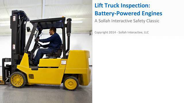 Lift Truck Inspection:  Battery-Powered Engines™
