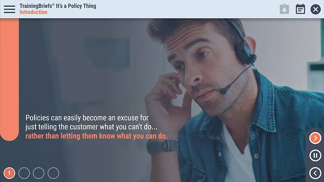 TrainingBriefs® It’s a Policy Thing