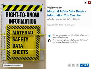 Material Safety Data Sheets - Information You Can Use™