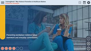 TrainingBriefs® Why Violence Prevention in Healthcare Matters