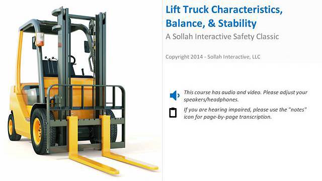 Lift Truck Characteristics, Balance, & Stability™