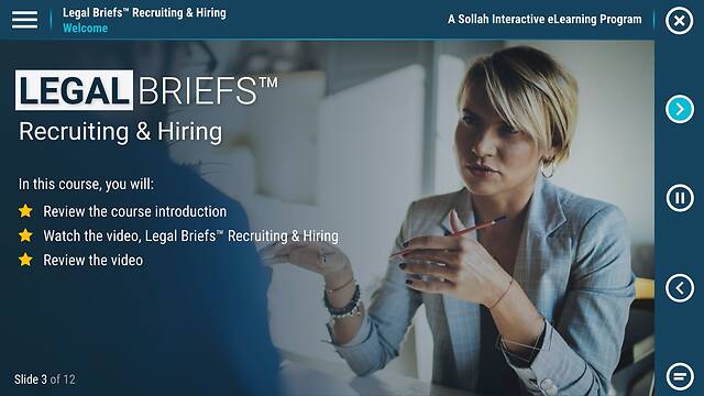 Legal Briefs™ Recruiting & Hiring: A Manager's Guide to Staying Out of Court