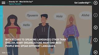 LearningBytes® Diversity 101 - What Did She Say?™