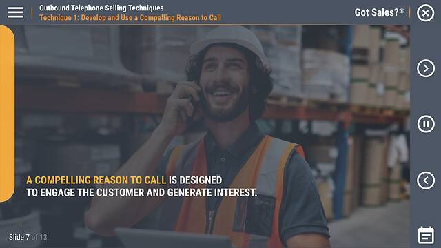 Got Sales?™ Outbound Telephone Selling Techniques