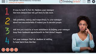 TrainingBriefs® Ethical Dilemma - I’m Not Here