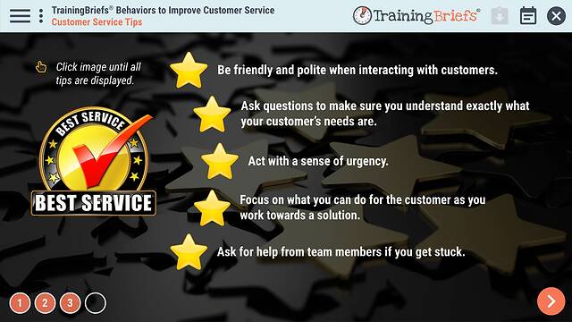 TrainingBriefs® Behaviors to Improve Customer Service