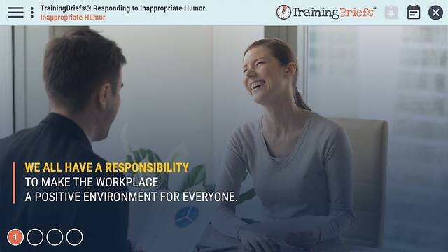 TrainingBriefs® Responding to Inappropriate Humor