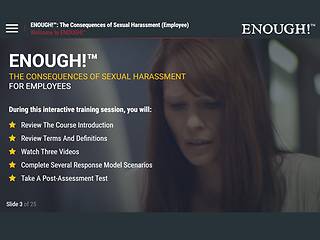 ENOUGH!™: The Consequences of Sexual Harassment (for <mark>Employees</mark>)