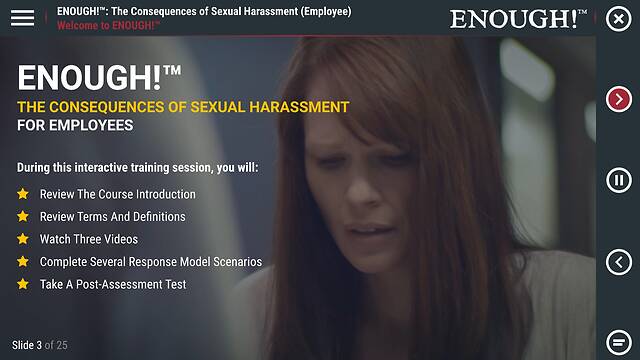 ENOUGH!™: The Consequences of Sexual Harassment (for Employees)