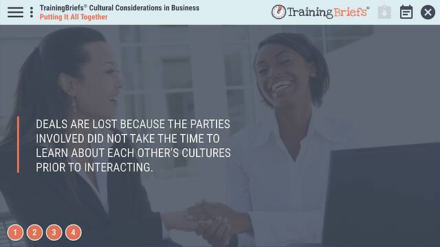 TrainingBriefs® Cultural Considerations in Business