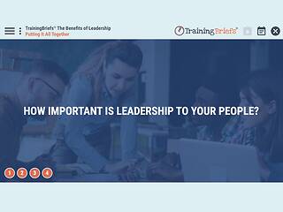 TrainingBriefs® The Benefits of Leadership