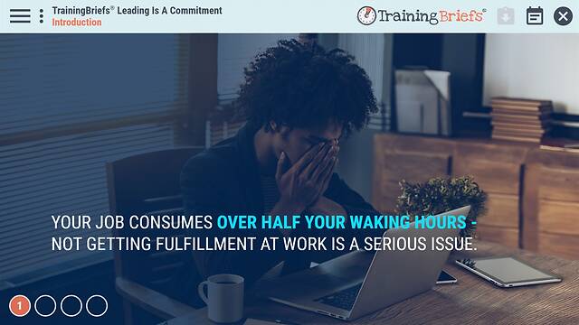 TrainingBriefs® Leading Is A Commitment