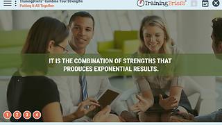 TrainingBriefs® Combine Your Strengths
